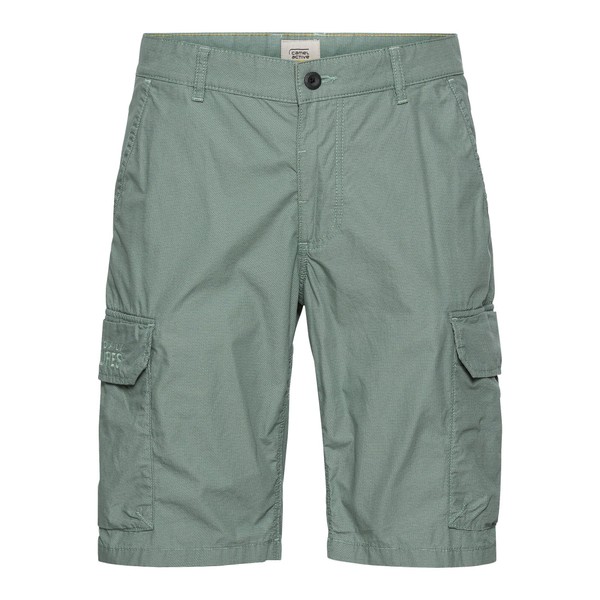 camel active Men's Regular Fit Cargo Shorts with Minimal Print,