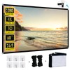 Foldable 60-inch Projector Screen, XINLEMY 4K 16:9 HD Portable Projection