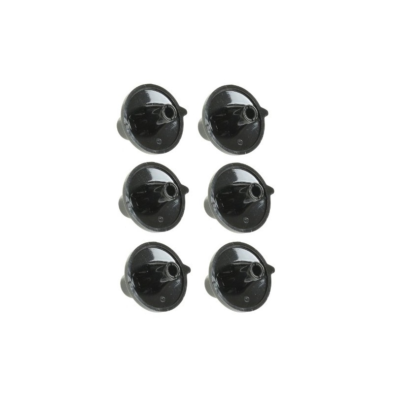 Belling Oven Cooker Hob Gas Flame Control Knobs (Black, Pack