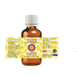 Deve Herbes Pure Cypress Essential Oil (Cupressus sempervirens) 100% Natural Therapeutic Quality Steam Distilled 10ml