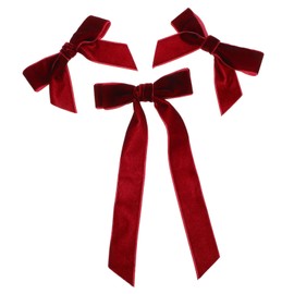 FOMIYES 3pcs Velvet Bow Hair Clips Soft Alligator Barrettes for Girls and Women Versatile Hair Accessories Occasions and Hairstyles