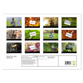 Spirit of Zen Meditation (Wall Calendar 2026 DIN A2 Landscape), CALVENDO Monthly Calendar: Spirit of Zen: Through Meditation to Rest and Relaxation. Meeting the ... and More Conscious (CALVENDO Health