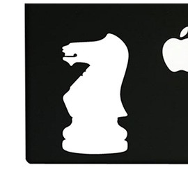 Chess Piece - Knight - 5 inch White Vinyl Decal Sticker for Cars, Laptops, and Windows – Durable, Weatherproof, Easy to Apply