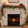 9 FT Artificial Christmas Garland, Faux Pine Greenery for Mantel