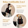Bolsa de la Compra Reutilizable Plegable, Resistente Bolsa de Comestibles