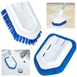 LKHOME 2Pcs Extendable Shower Scrubber Refill Replacement Head Shower Brush Attachment Scrubber for Bathtub Shower Cleaning Fit LKHOME 2 in 1 Shower Cleaning Tub and Tile Scrubber