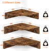 Homode Corner Shelf Wall Mount, Set of 3 Floating Corner