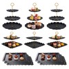 SWEETBLOOM 12-Pack Dessert Table Display Set Black