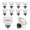 coolnews 8 Pack Crystal Glass Cabinet Knobs Dresser Knobs Drawer