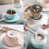 Sweejar Porcelain Tea Sets, 8 OZ Cups & Saucer Service