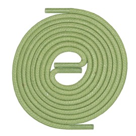 LACCICO Shoelaces | Round Robust Waxed | Diameter 2.5 mm Colour: Light Green Length: 120 cm