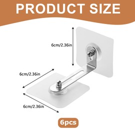 6 Pcs Furniture Wall Anchors for Baby Proofing, Anti Tip Furniture Anchors, Furniture Wall Anchors No Drill for Secure Cabinet Installation