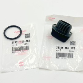 Genuine 78184-YG0-003 Plug Cap (32mm) and Genuine 91351-YG0-003 O-Ring for Honda WT20 WT30 WT40