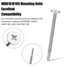 3pcs WB01X10180 Microwave Mounting Bolts, White Nickel Microwave Installation Flat