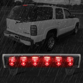 High Mount 3rd Stop Light Compatible with 2000-2006 Chevy Suburban Tahoe/GMC Yukon Third Center Cargo Reverse Rear LED Brake Light Bar Taillight (Smoke)