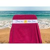 Jackster Beach Towel Band, Elastic Towel Strap for Pool, Beach,
