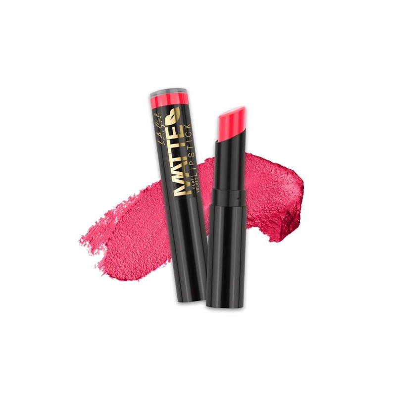 L.A. Girl Matte Flat Velvet Lipstick, Hot Stuff GLC807