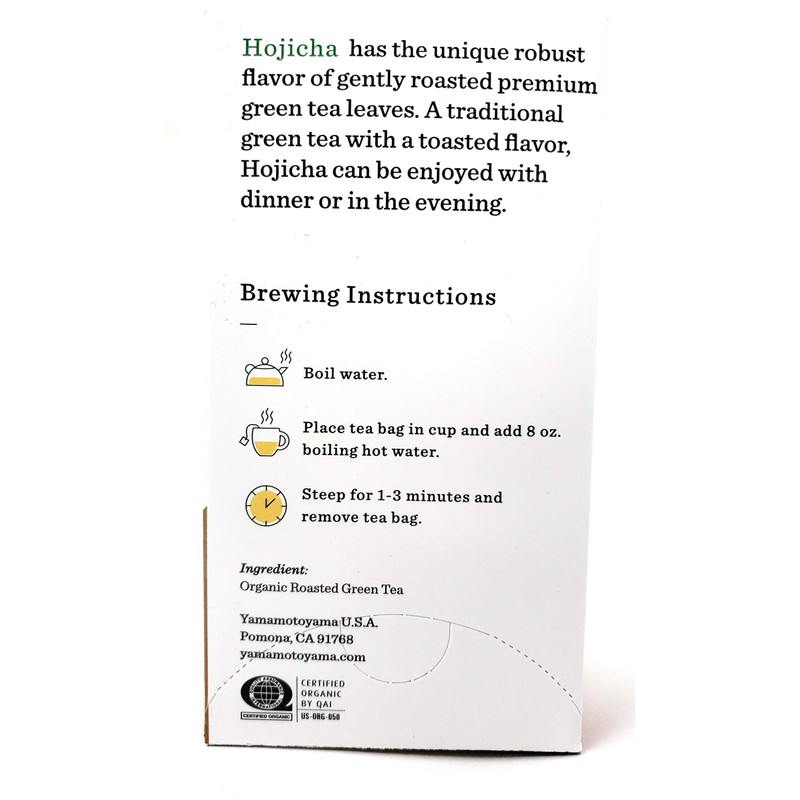 Yamamotoyama Organic Hojicha Premium Green Tea (2 Pack, Total of