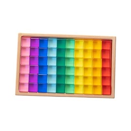Set de construcción de Bloques Coloridos, Juego Educativo con Organizador Incluido, 60 Piezas                                                         