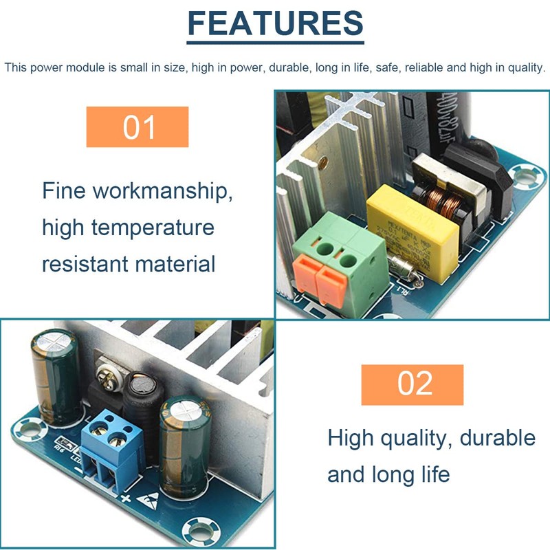 DAOKAI 12V Switching Power Supply Board AC-DC 6A to 8A