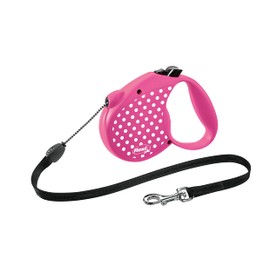 Flexi Flexi Limited Edition Polka Dot (M (less than 44.1 lbs (20 kg), 11.4 ft (5 m), Pink