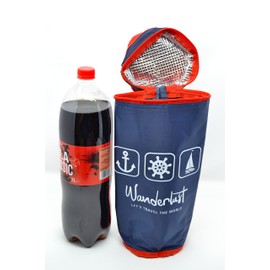 Blue, 2.5 L, Total 1 Litre, Flexible, Portable, for Beach, Camping, Cooler, Camouflage Cool Bag for Bottles