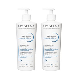 Bioderma Atoderm Intensive Balm Duo Pack Ultra-Nourishing Body Cream for Very Dry Skin, 2x16.9 Fl Oz