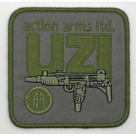 Retro Uzi Action Arms Firearms Patch Iron Guns Vintage Style Retro Cap Hat Jacket