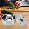 Stainless Steel Bowl 2 Layer Rustproof Thermal Insulation for Rice