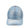 Topstyle Jeans Cap in Vintage Style with Star and Rhinestones,