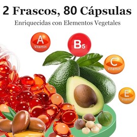 Hair Treatment Serum, 80 cpsulas tpicas, Repara el cabello seco y daado, Aceite capilar hidratante y antiencrespamiento, Hair Treatment Serum con...  