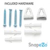 SnapeZo Poster Frame 22x28, Silver, 1.25 Inch Aluminum Profile, Front-Loading