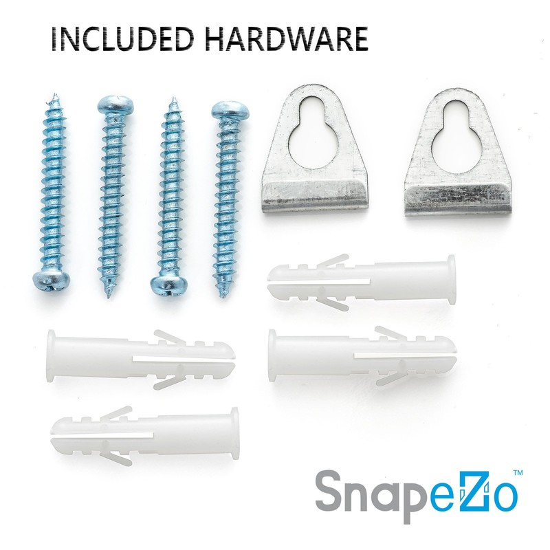 SnapeZo Poster Frame 22x28, Silver, 1.25 Inch Aluminum Profile, Front-Loading