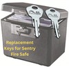 Pair of Replacement Keys for Sentry Safe Lock Boxes, Fire