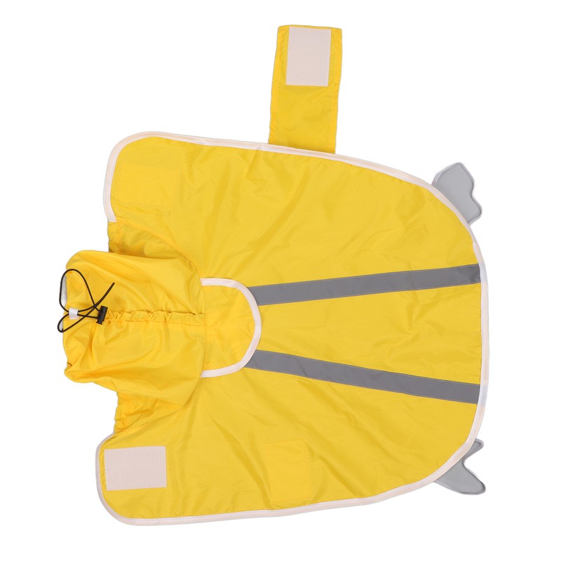 Hoodie Dog Raincoat Adjustable Reflective Windproof Lightweight Pet Rain Jacket