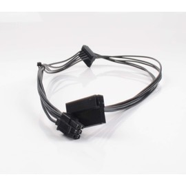Heretom ATX Mini 6 Pin to 2 SATA 15Pin Power Supply Cable for Dell Vostro 3670 3967 3980