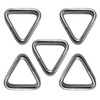 US STAINLESS 5 Pieces Stainless Steel 316 Triangle Ring Welded