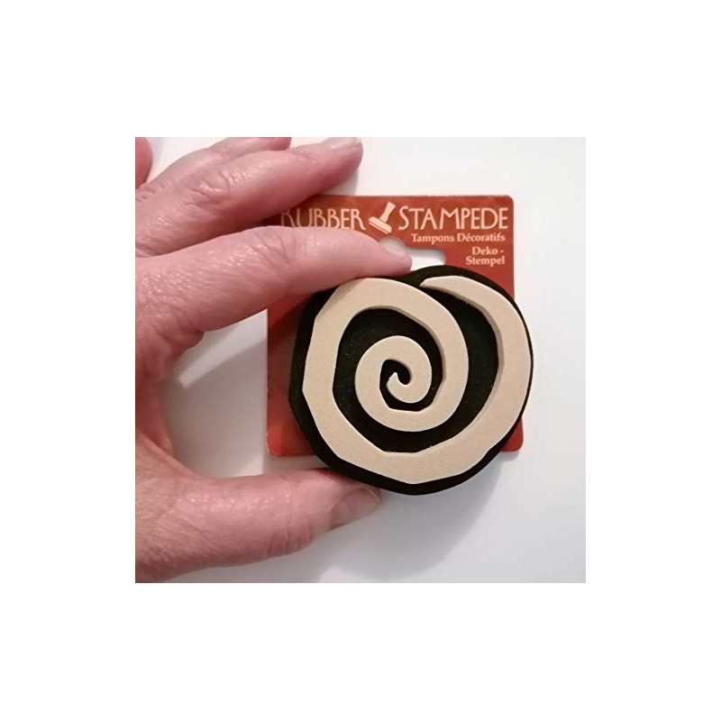 Swirl Decorative Rubber Stamp for Crafts