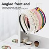 6pcs Acrylic Headband Holder Wall Clear Hanging Headband Organizer Storage
