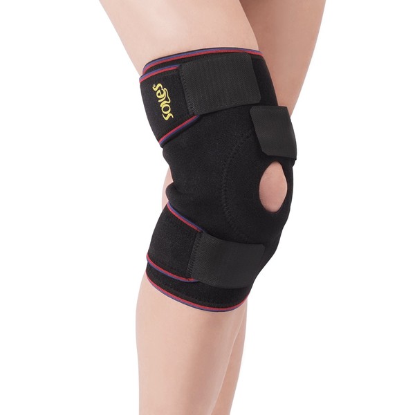 Ligament Knee Support by Soles – Adjustable Fit & Maximized Durability – Incredibly Comfortable, Made of Breathable Neoprene – Sweat Free Compression Brace for Daily Comfort & Relief