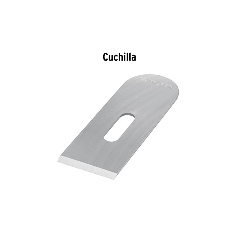 Truper CH-7, Cepillo tipo chancla para carpintero, base lisa