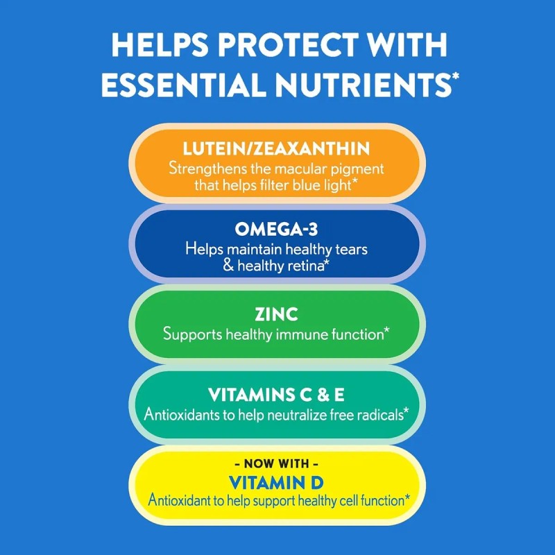 Suplemento Vitaminas Para Ojos Ocuvite Adultos 50+ 50ct