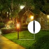EVOSUMMER 8 PCS X 8.25" Plastic Ground Spikes,Solar Torch Lights