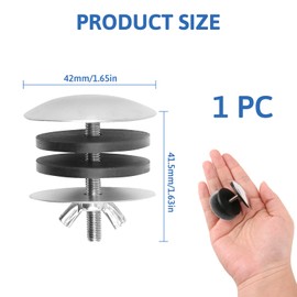 1 Pc Sink Hole Cover Stainless Steel Sink Tap Hole Cover Hole Blanking Plug Steel Kitchen Sink Tap Hole Blanking Plug Plate Cover Stopper for Sink Bathroom Kitchen Overflow (5-30mm)