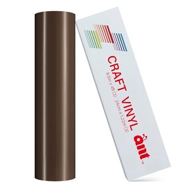 ANT Brown 9.5inch x 4ft x 3sheets Total of 12ft Matless Permanent Vinyl Compatible with Cricut Joy Xtra Create Decals Stickers & More All-Weather & Fade-Proof Ideal for Outdoor Use