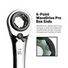 Capri Tools 4-in-1 120-Tooth Box End Reversible Ratcheting Wrench, 9/16,