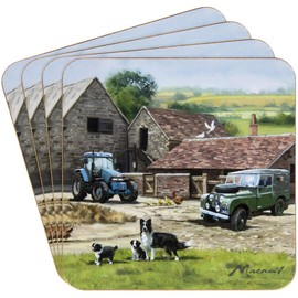 The Leonardo Collection Macneil Studios Collie & Sheep Shopper Bag | Lightweight Reusable Shopping Bag | Double Handles Handbag For Women | Lovely Storage Bag For Shopping