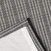 Bee and Willow Woven Basketweave Charcoal Rod Pocket Lined Curtain
