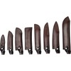 Forged Santoku Blade Protector 18 cm Brown Leather with Press