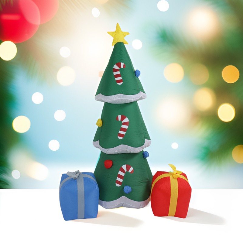 Christmas Tree Inflatables Outdoor Decoration with LED Lights Blow Up